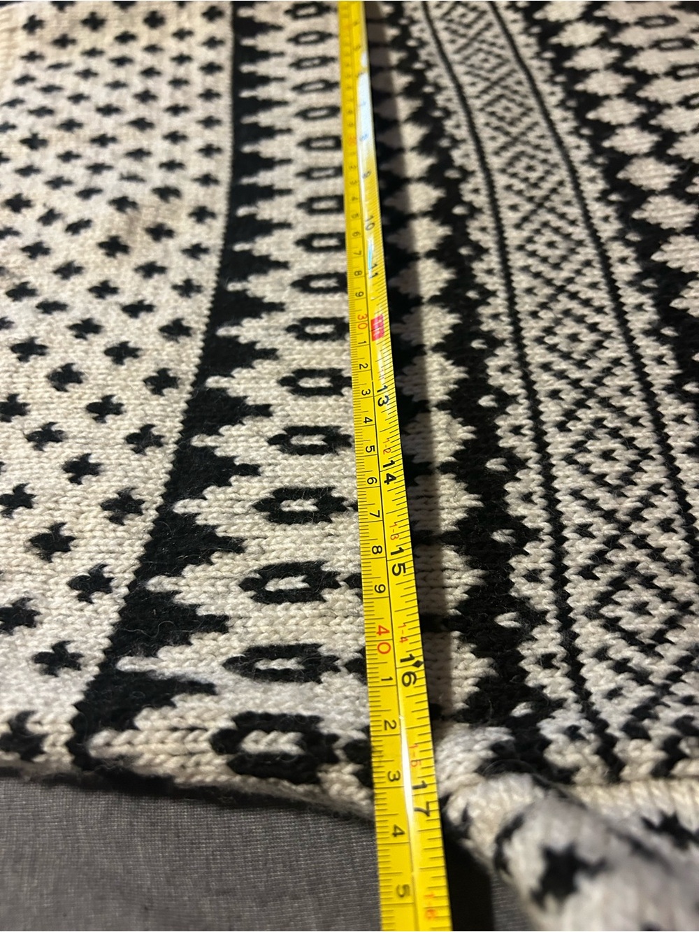 Superdry Cream & Black Fair Isle Crewneck Sweater - Picture 6 of 6